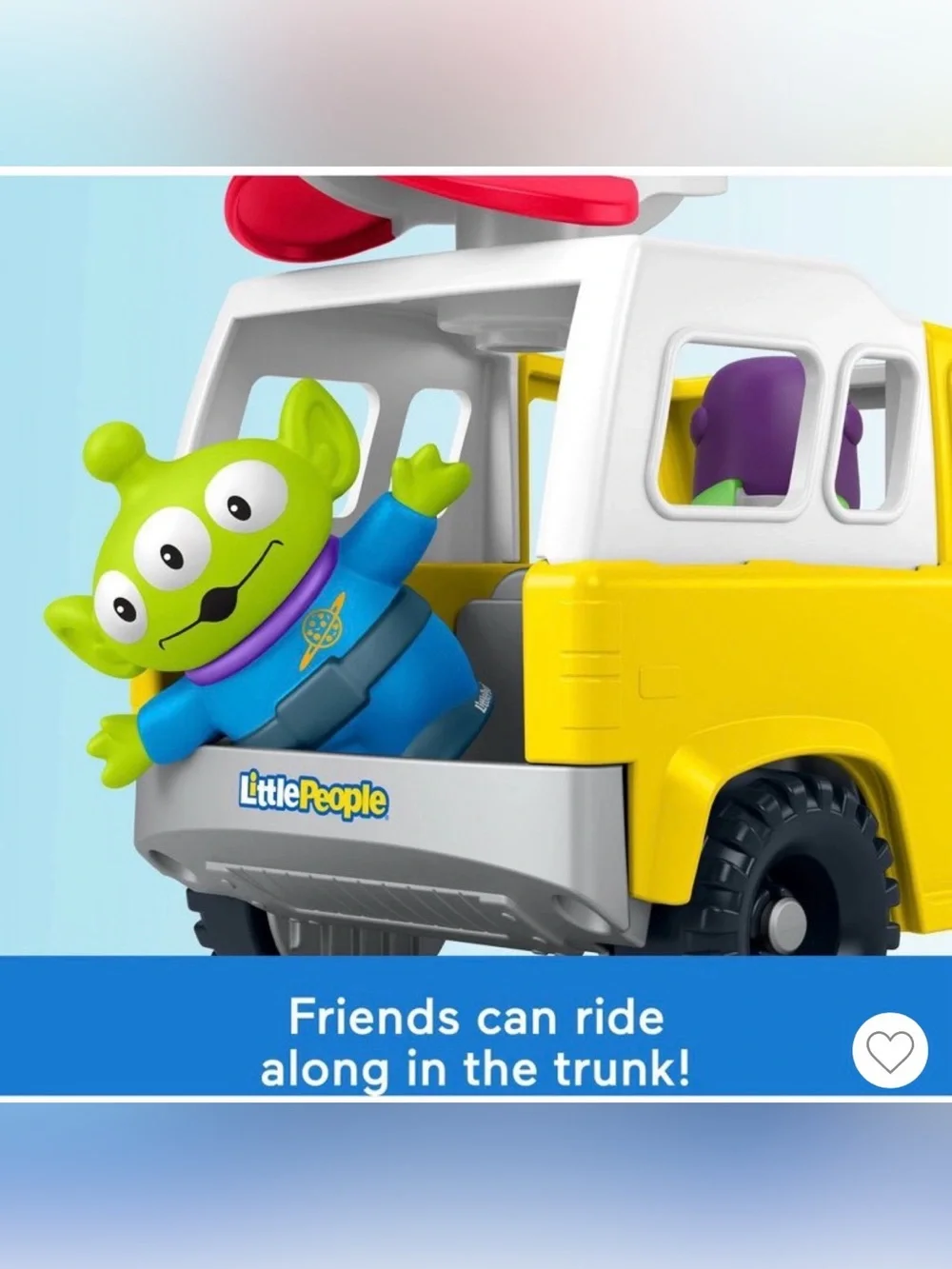 Fisher Price little people Toy Story pizza planet truck buzz and alien NWT